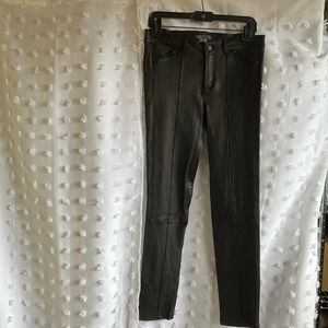 NWT VINCE black leather pants. (Real Leather)